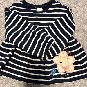 Next Navy and White Striped Kids Long Sleeve Top